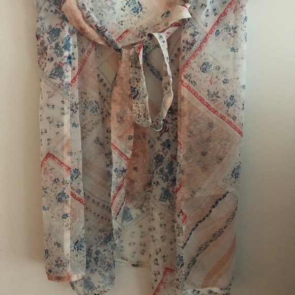Boho Style Floral Print Kimono - Picture 2 of 5